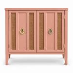 09017 vintage cane cabinet in Ashland satin paint