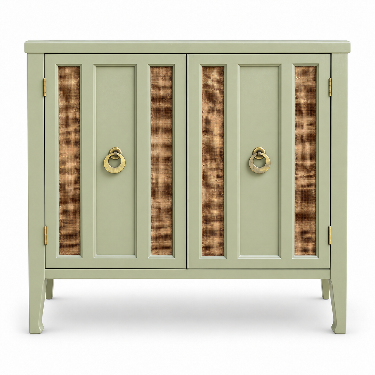 09017 vintage cane cabinet in Avery satin paint