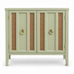 09017 vintage cane cabinet in Avery satin paint