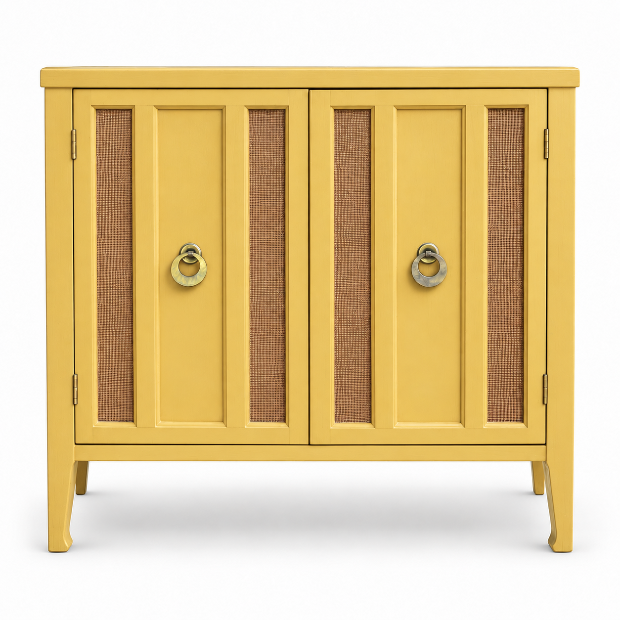 09017 vintage cane cabinet in Cali satin paint