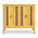 09017 vintage cane cabinet in Cali satin paint