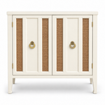 09017 vintage cane cabinet in Dover satin paint
