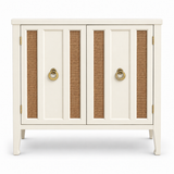 09017 vintage cane cabinet in Dover satin paint