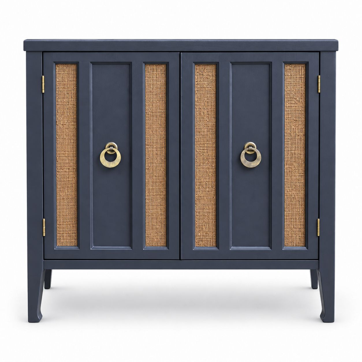 09017 vintage cane cabinet in Hamilton satin paint