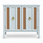 09017 vintage cane cabinet in Marseilles satin paint