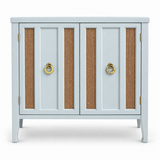 09017 vintage cane cabinet in Marseilles satin paint