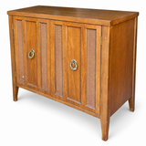 09017 vintage cane cabinet original finish — right angle