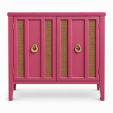 09017 vintage cane cabinet in Stiletto satin paint