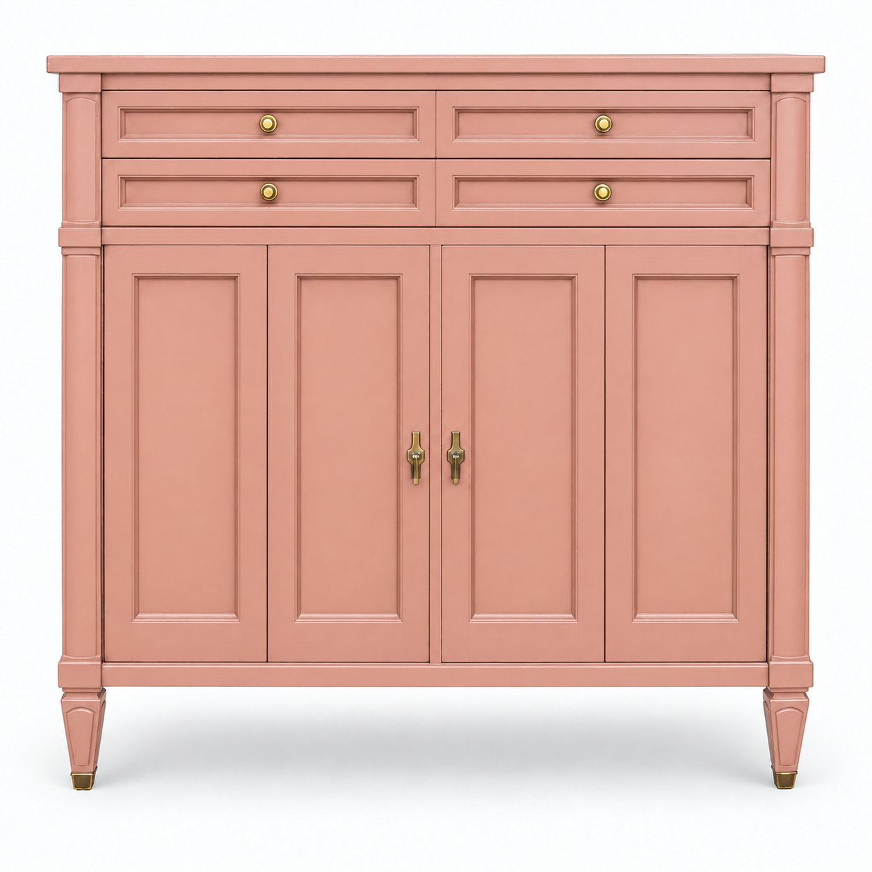 09018 vintage White Fine Furniture tallboy in Ashland satin paint