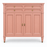 09018 vintage White Fine Furniture tallboy in Ashland satin paint
