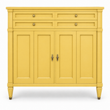 09018 vintage White Fine Furniture tallboy in Cali satin paint