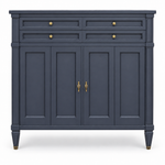 09018 vintage White Fine Furniture tallboy in Hamilton satin paint
