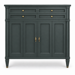 09018 vintage White Fine Furniture tallboy in Hunter satin paint