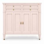 09018 vintage White Fine Furniture tallboy in Pointe satin paint