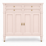 09018 vintage White Fine Furniture tallboy in Pointe satin paint