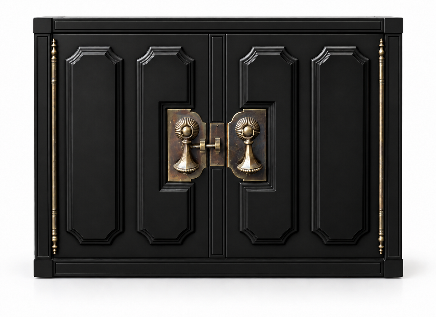 Vintage Mastercraft cabinet #09019 — Black paint visualization