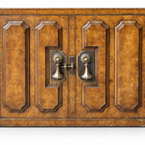 SKU 09019 Mastercraft two door vintage cabinet — original finish, straight-on front
