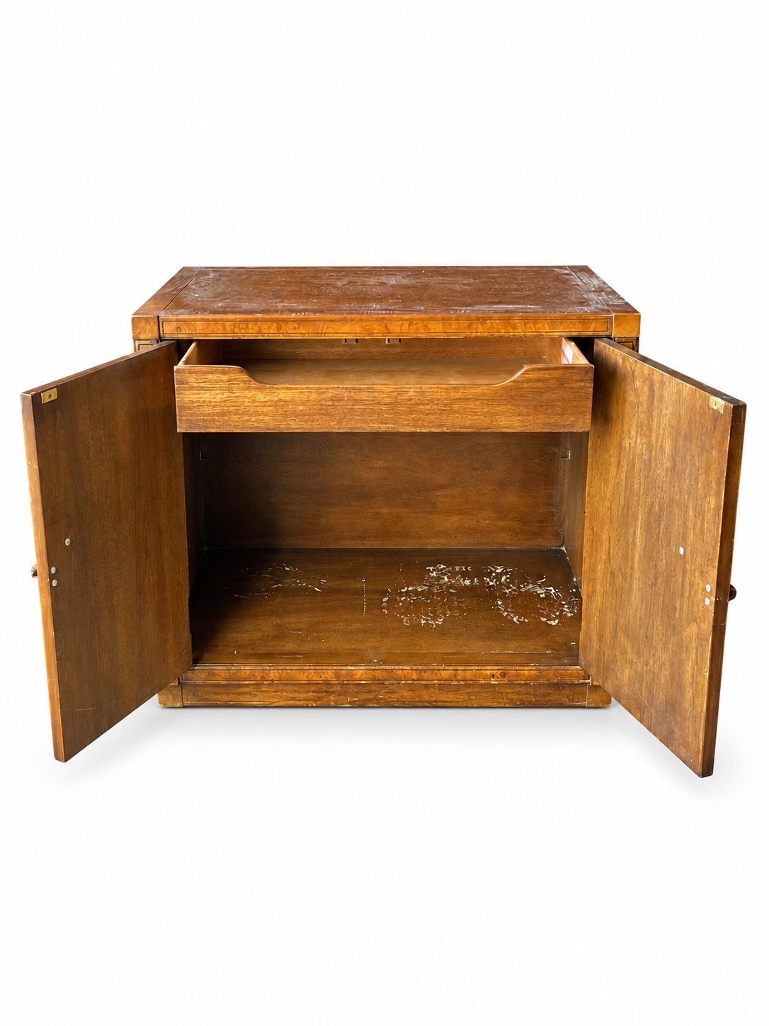 Vintage Mastercraft cabinet #09019 — interior open in original finish