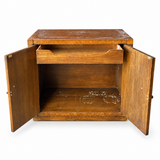 Vintage Mastercraft cabinet #09019 — interior open in original finish