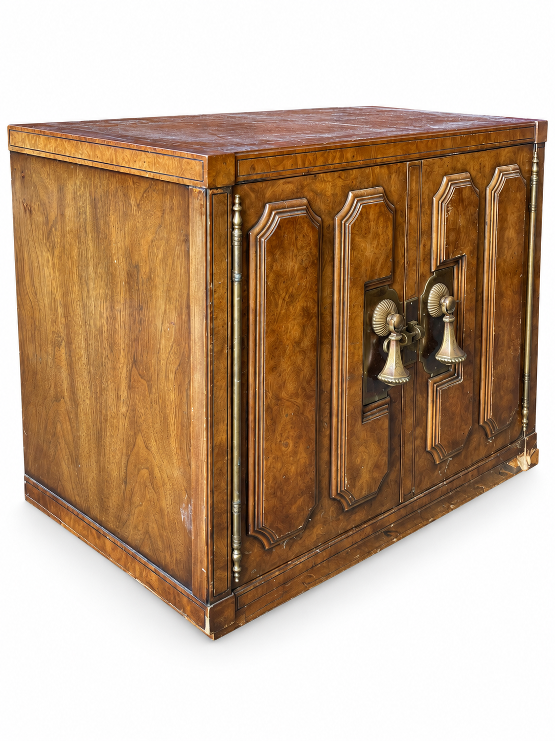Vintage Mastercraft cabinet #09019 — left angle in original finish