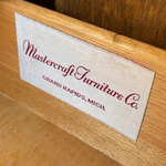Vintage Mastercraft cabinet #09019 — maker label in original finish