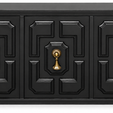 Vintage Mastercraft cabinet #09020 — Black paint visualization