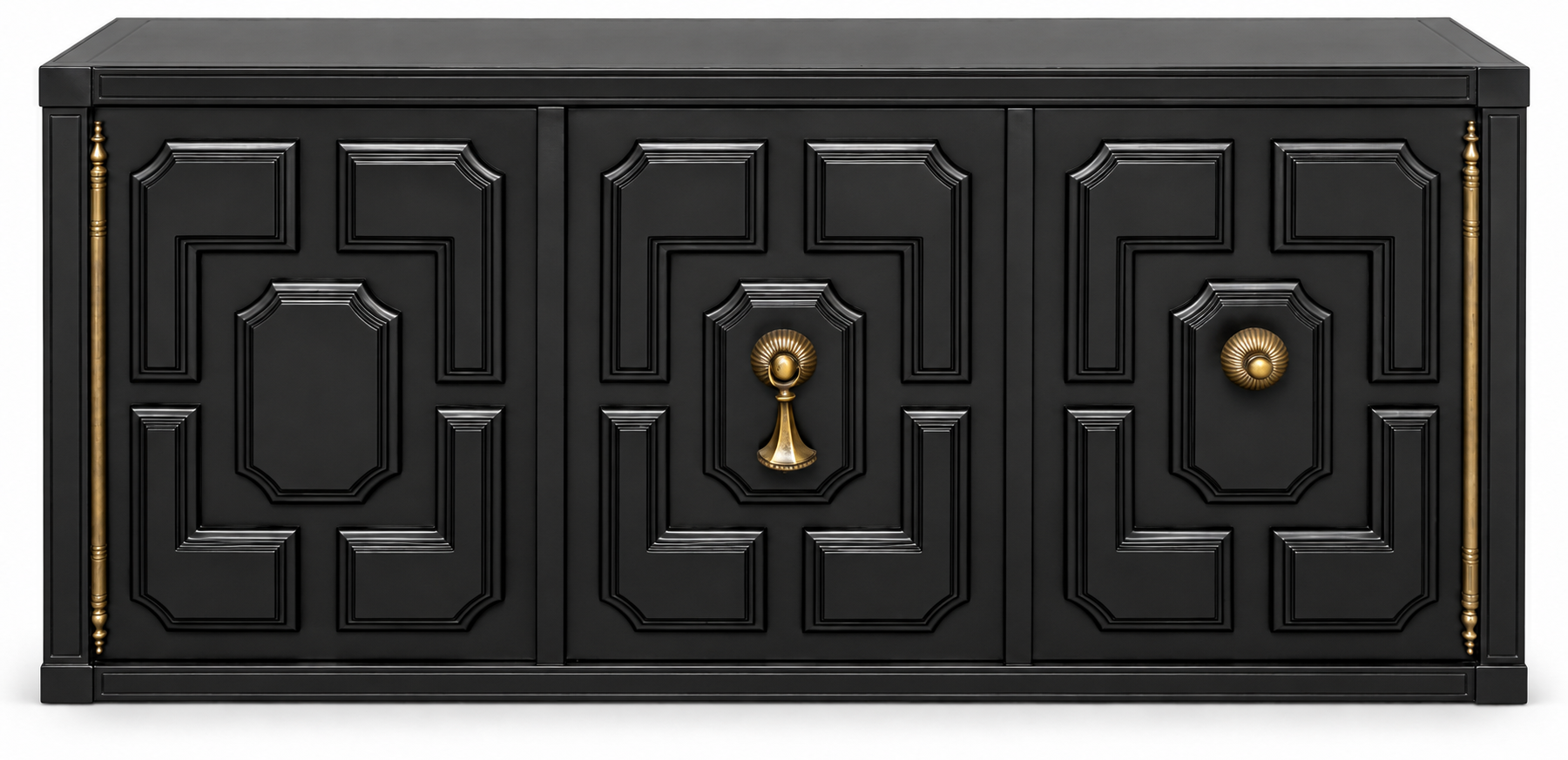 Vintage Mastercraft cabinet #09020 — Black paint visualization