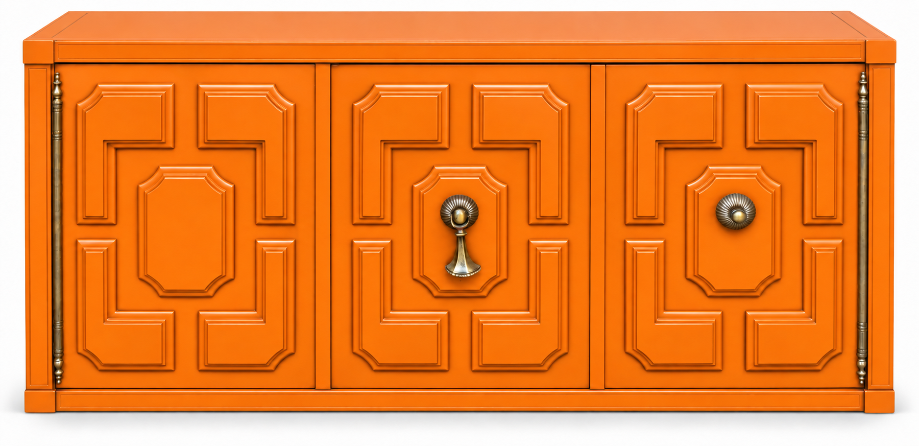 Vintage Mastercraft cabinet #09020 — Electric Orange paint visualization