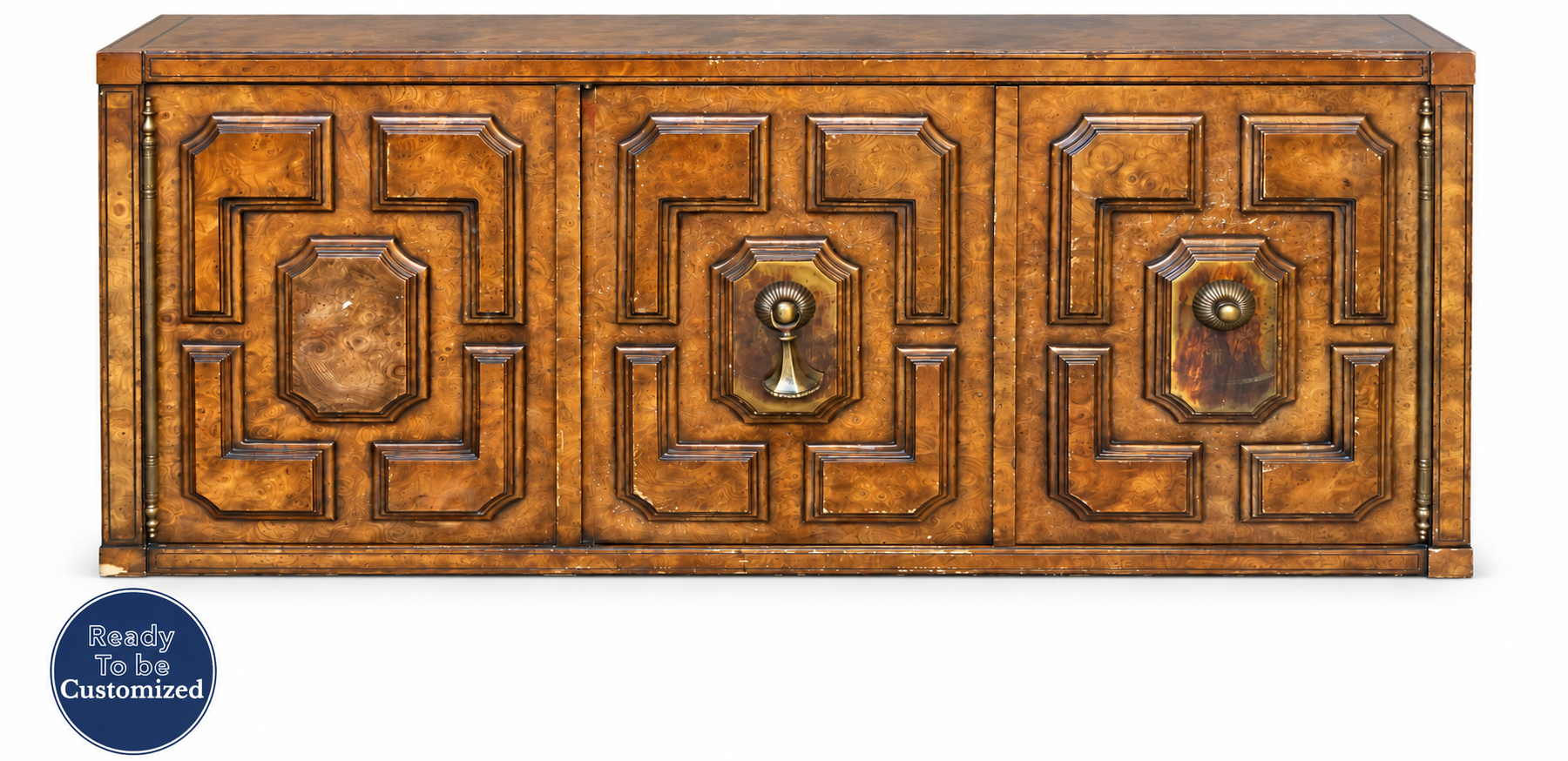 Vintage Mastercraft cabinet #09020 — original hero badge