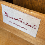 Vintage Mastercraft cabinet #09020 — original maker label