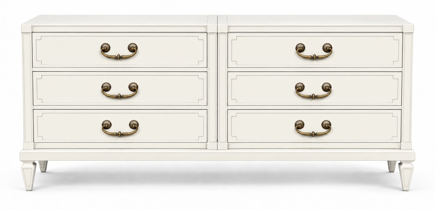 Vintage Mastercraft dresser #09021 — Dover paint visualization