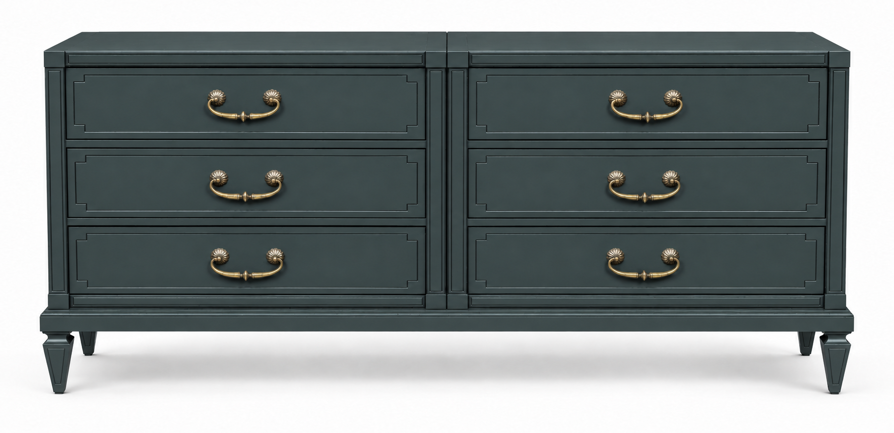 Vintage Mastercraft dresser #09021 — Hunter paint visualization