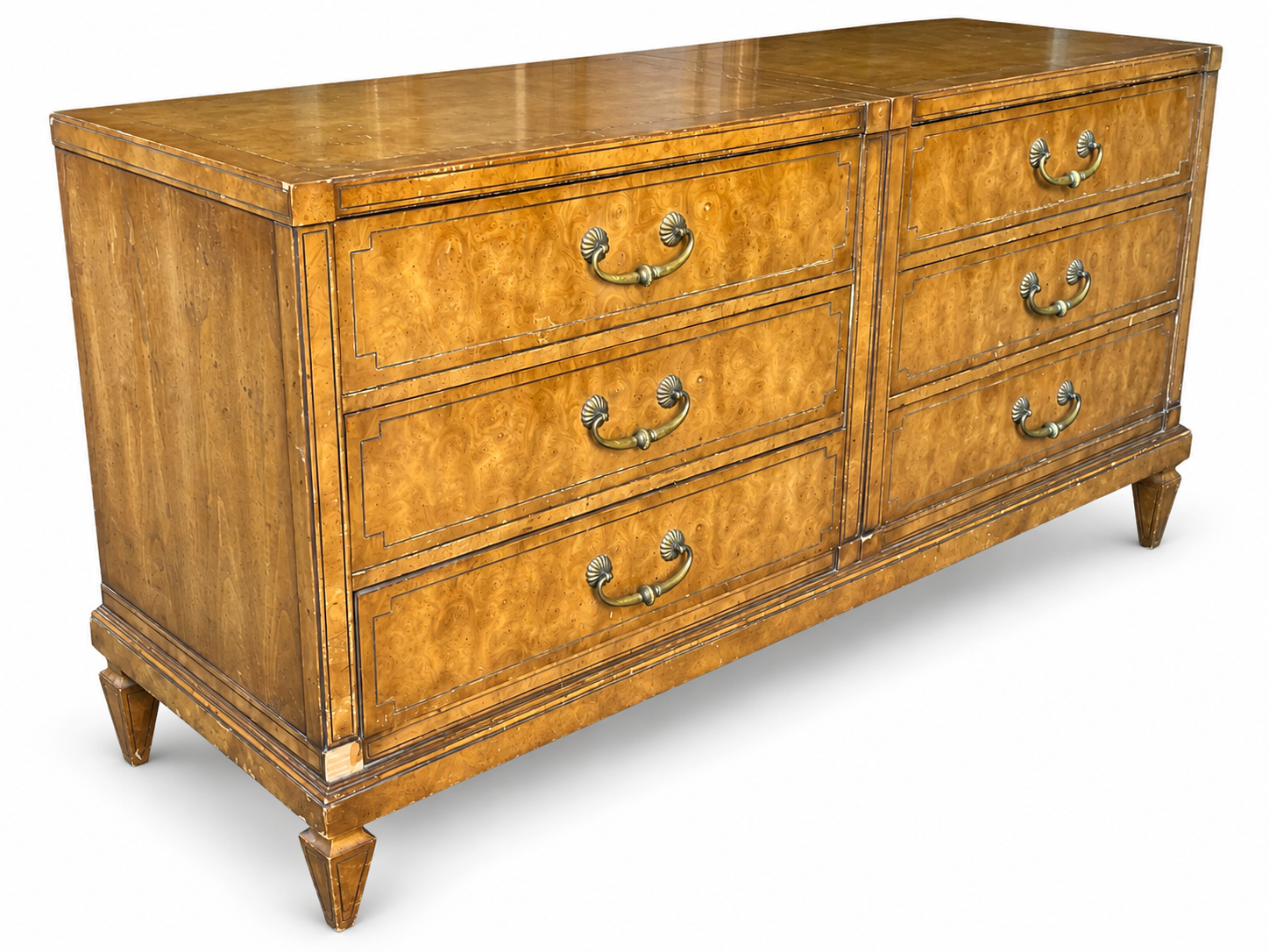 Vintage Mastercraft dresser #09021 — original left angle