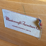 Vintage Mastercraft dresser #09021 — original maker label