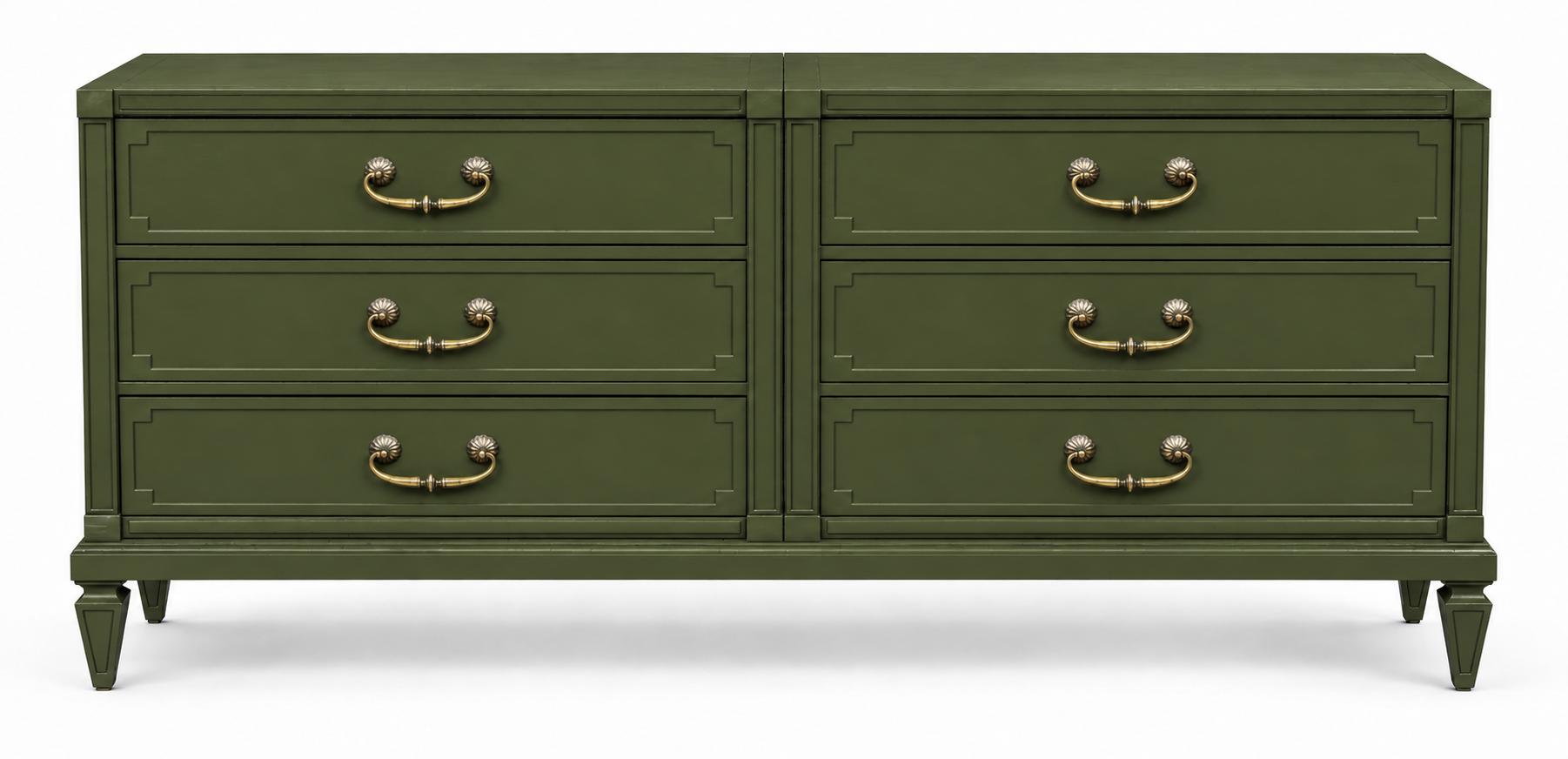 Vintage Mastercraft dresser #09021 — Spade paint visualization