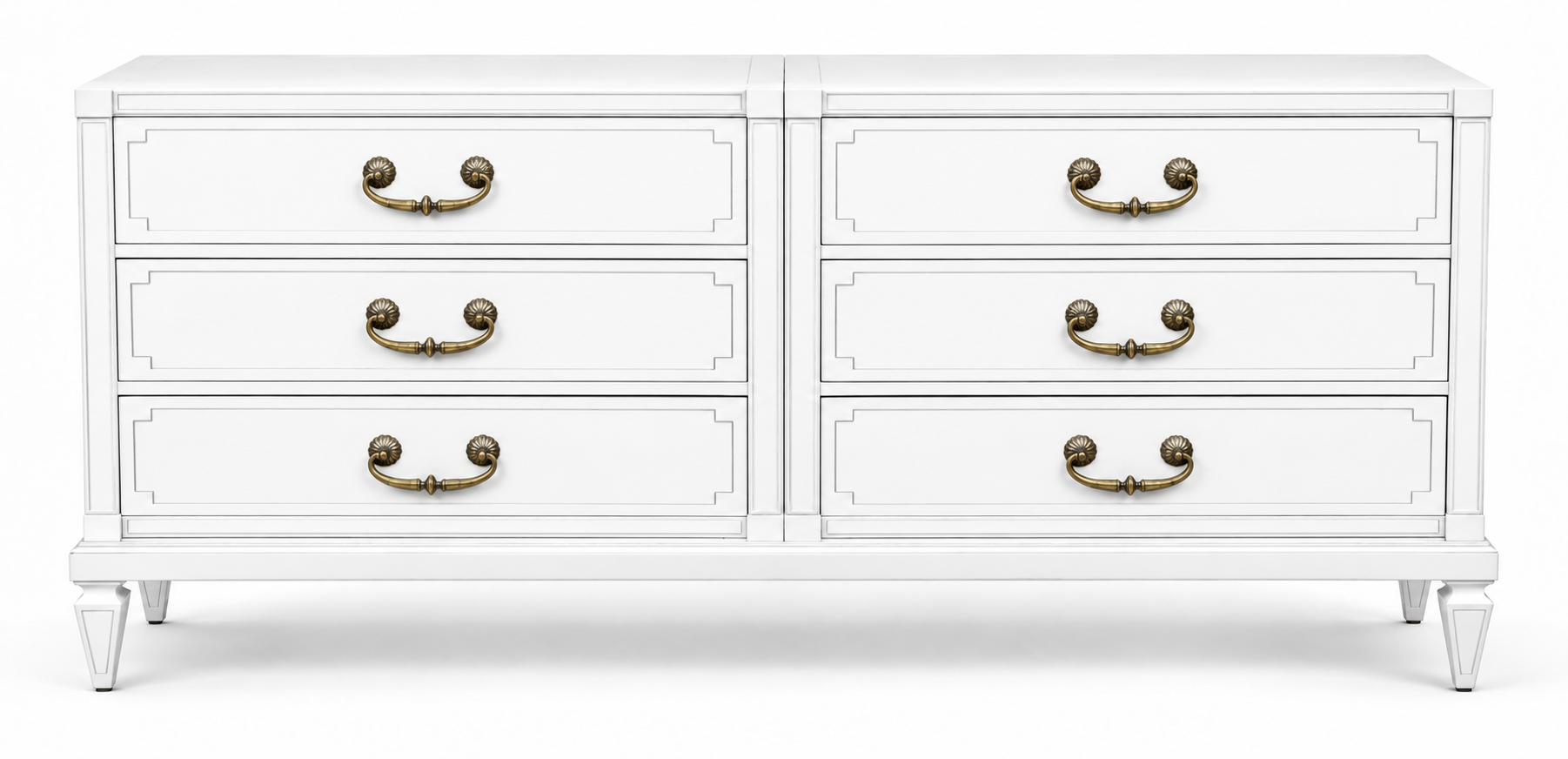 Vintage Mastercraft dresser #09021 — White paint visualization