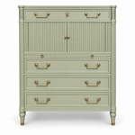 SKU 09022 Kindel vintage dresser — closed-door painted preview Avery