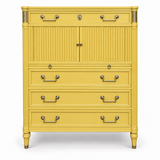 SKU 09022 Kindel vintage dresser — closed-door painted preview Cali