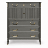 SKU 09022 Kindel vintage dresser — closed-door painted preview Hepburn