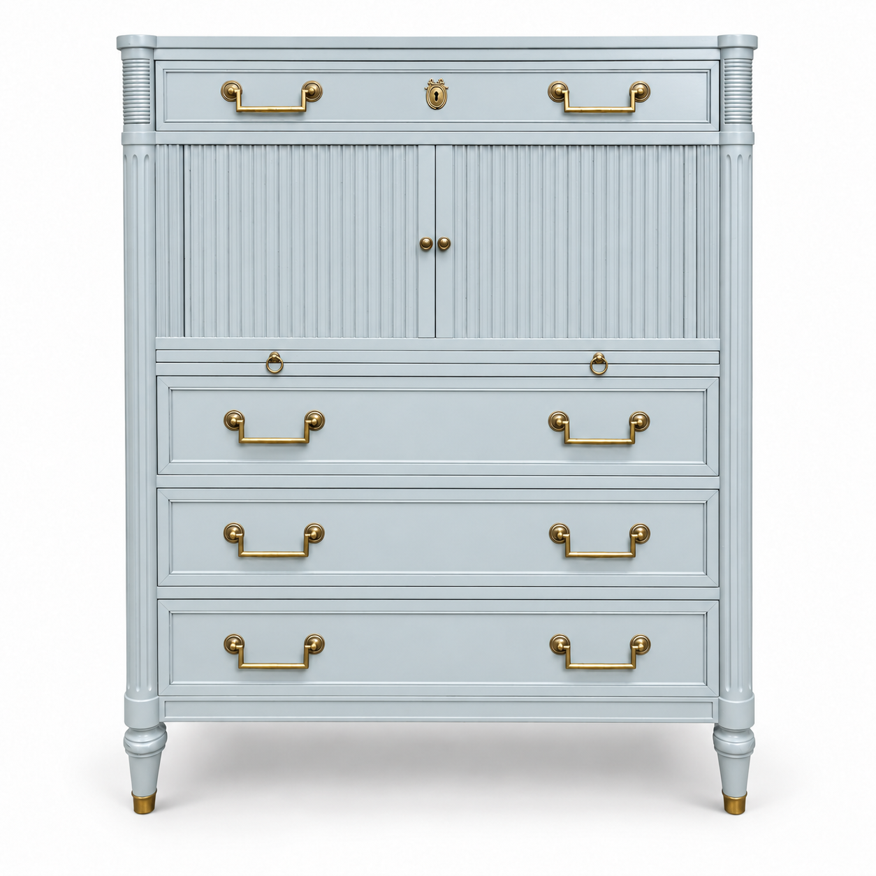 SKU 09022 Kindel vintage dresser — closed-door painted preview Marseilles