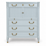 SKU 09022 Kindel vintage dresser — closed-door painted preview Marseilles