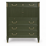 SKU 09022 Kindel vintage dresser — closed-door painted preview Spade