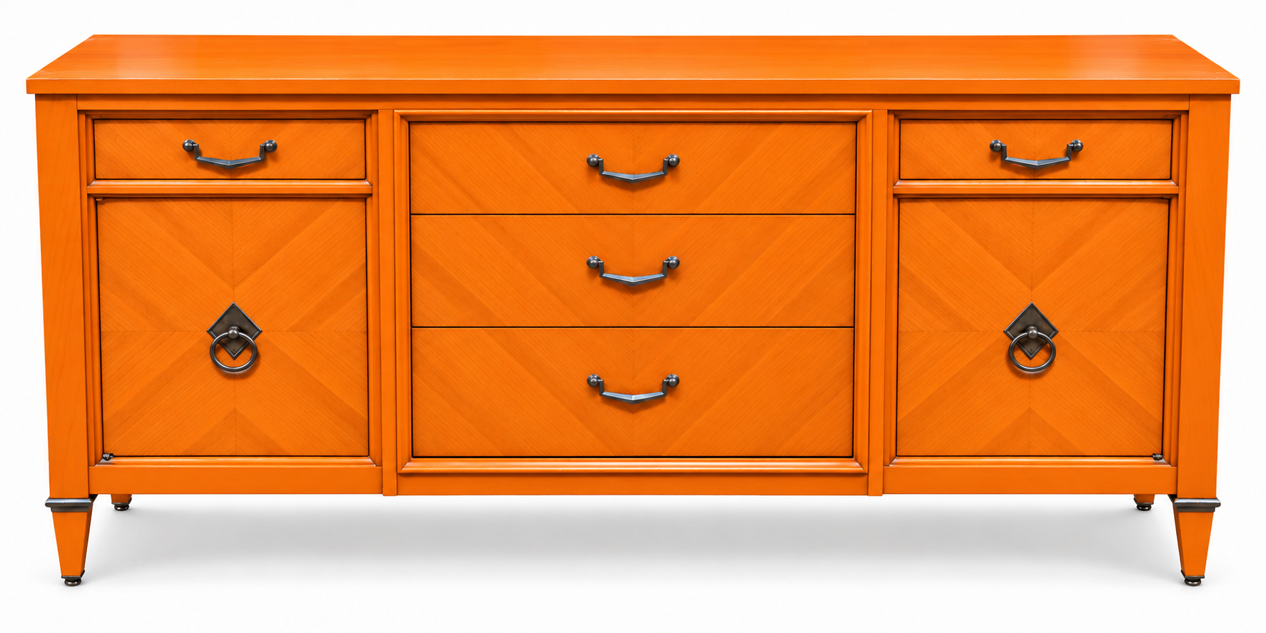 SKU 09025 Century furniture — digitally painted preview Electric Orange