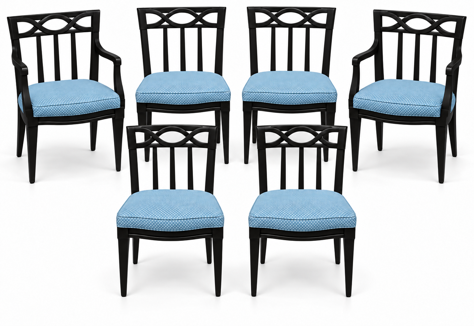SKU 09026 dining chairs — digitally painted preview Black