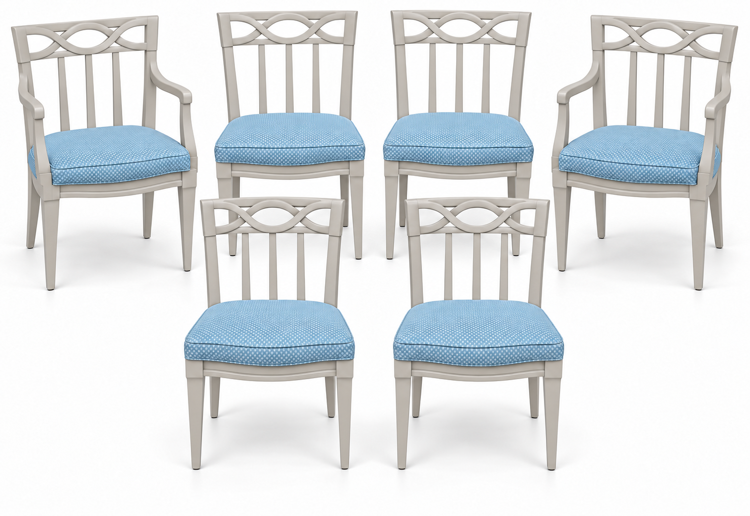 SKU 09026 dining chairs — digitally painted preview Framed