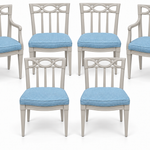 SKU 09026 dining chairs — digitally painted preview Framed