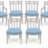 SKU 09026 dining chairs — digitally painted preview Framed