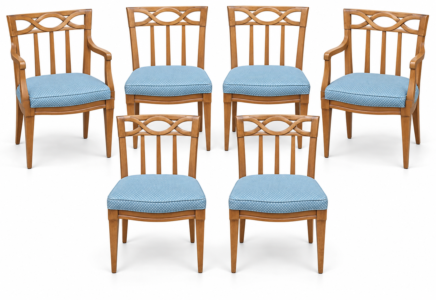 SKU 09026 vintage dining chair set — corrected photo preview