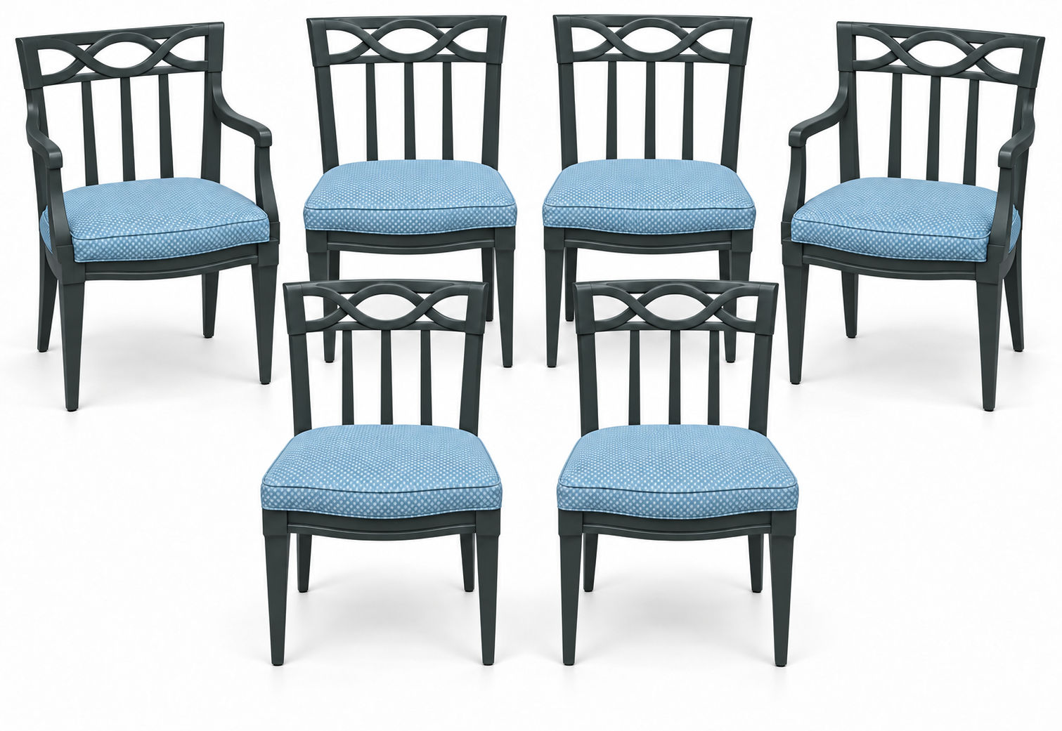 SKU 09026 dining chairs — digitally painted preview Hunter