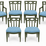 SKU 09026 dining chairs — digitally painted preview Spade